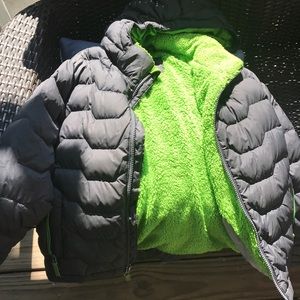 Boys 8 LLBean winter coat! Removable hood!